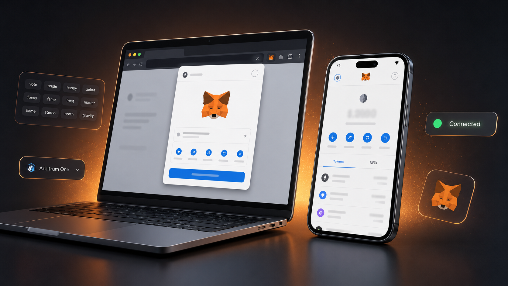 Tutorial MetaMask 2026: wallet Ethereum con extensión de navegador y app móvil