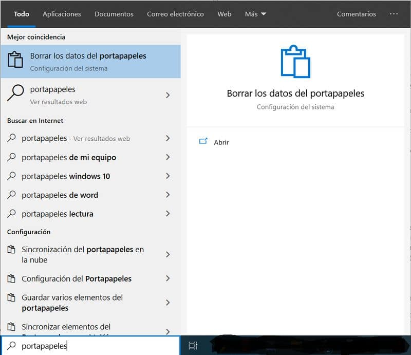 Cómo desactivar el historial del portapapeles en Windows